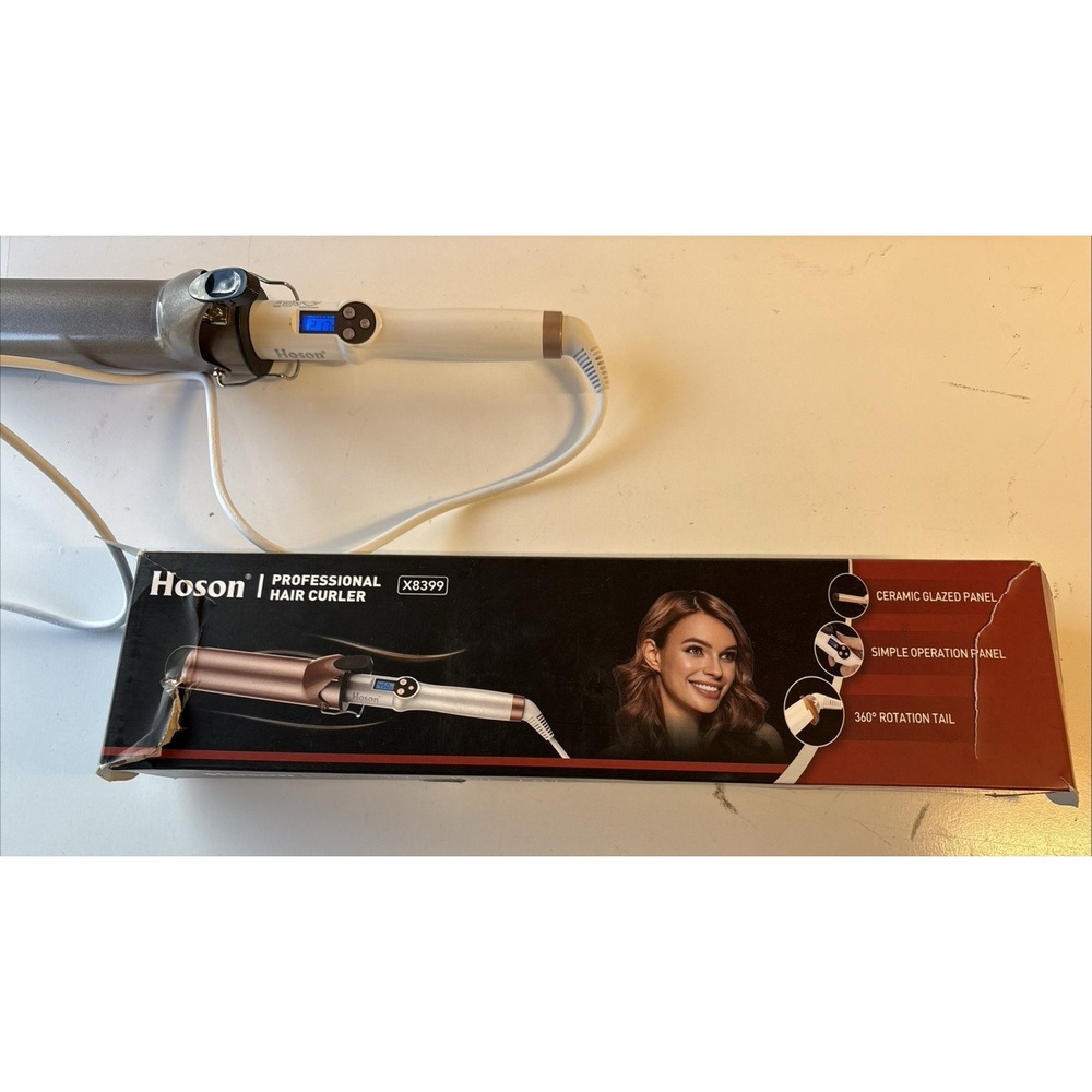 Hoson 2 Inch Professional Curling Iron X8399 Ceramic Tourmaline 450F RB9